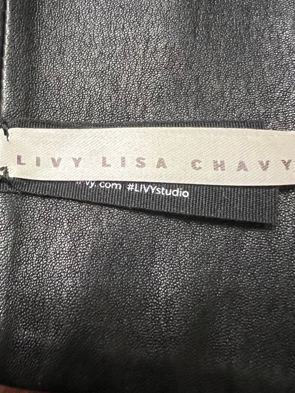 LIVY by Lisa Chavy Jetux Soft Bustier Top - Black Leather EUC - Picture 6 of 10
